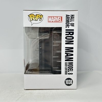 Caixa de figura POP! Marvel Iron Man Model 8 Silver Centurion