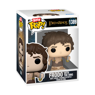 Figura vinil Frodo com o anel em embalagem Bitty Pop! Lord of the Rings