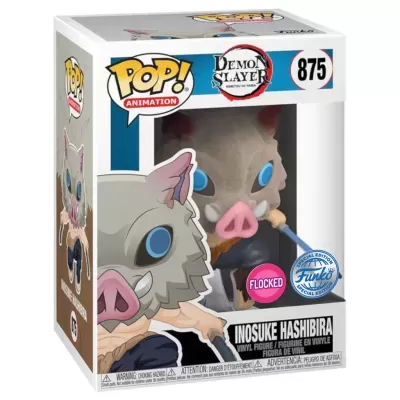 Figura Funko Pop! de Inosuke Hashibira de Demon Slayer na embalagem
