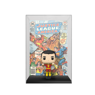 Figura Funko Pop Capitão Marvel frente de banda desenhada Justice League of America