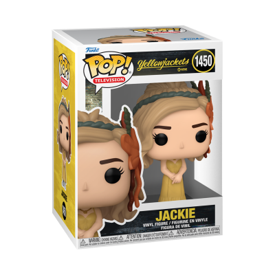 Figura Funko Pop! Jackie da série Yellowjackets em embalagem.