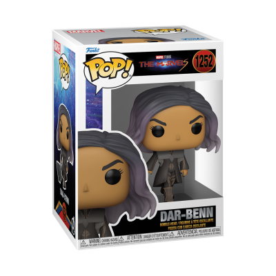 Funko Pop Dar-Benn da Marvel na caixa