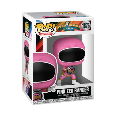 Figura Funko Pop! Pink Zeo Ranger em caixa