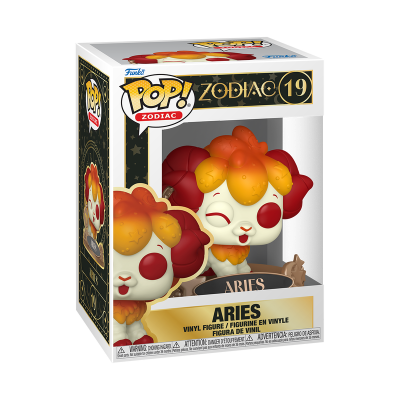 Figura de vinil Funko Pop! Zodiac Áries em embalagem