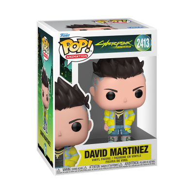 Figura Funko Pop! Animation David Martinez Cyberpunk Edgerunners na caixa