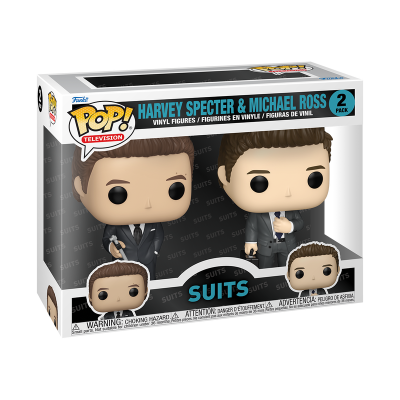 Pack de duas figuras de vinil Funko Pop! Suits Harvey Specter e Michael Ross