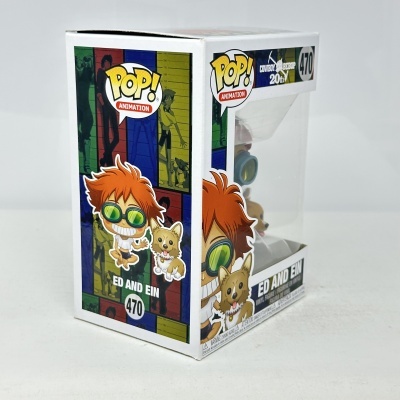 Figura Funko Pop! Ed and Ein Cowboy Bebop em caixa com janela transparente