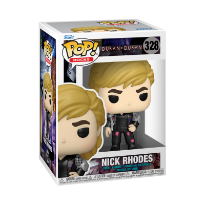 Figura Funko Pop! Nick Rhodes da banda Duran Duran em caixa de vinil