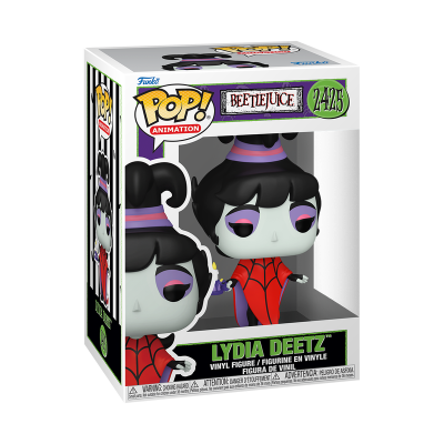 Funko Pop! figura de vinil de Lydia Deetz do Beetlejuice na caixa