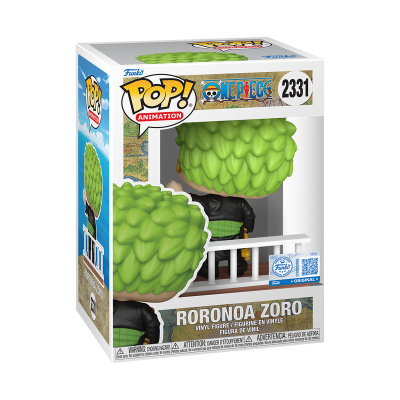 Figura de vinil Funko Pop! Roronoa Zoro na caixa
