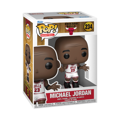 Figura Funko Pop Michael Jordan Chicago Bulls na caixa