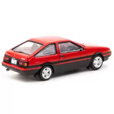 Miniatura de carro Toyota vermelho e preto