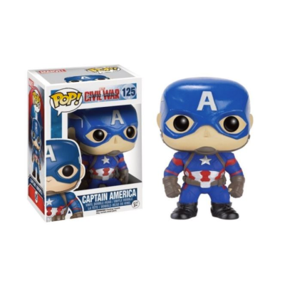 Funko Pop! do Capitão América com embalagem