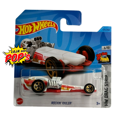 Carrinho Hot Wheels Rockin' Railer em blister azul