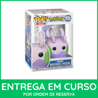 Figura Funko Pop! Goomy Pokémon em embalagem