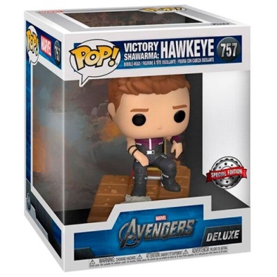 Figura Funko Pop Hawkeye Avengers embalagem