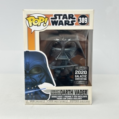 Figura POP! Star Wars Darth Vader Concept Series na caixa