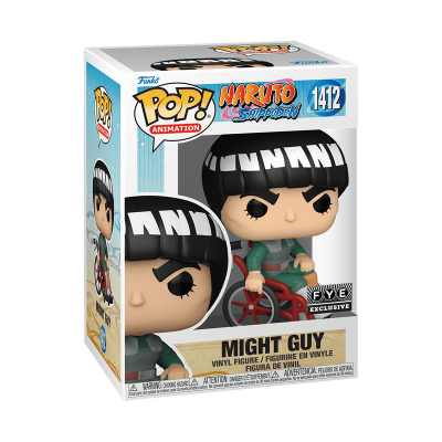 Figura Funko Pop! Might Guy de Naruto Shippuden em embalagem