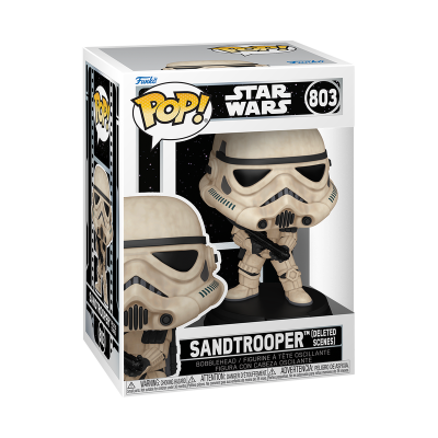 Funko Pop! Sandtrooper Star Wars número 803 na embalagem