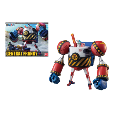 Figura de ação General Franky com caixa colorida