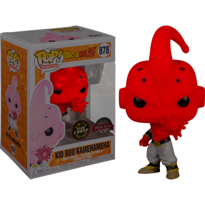 Figura Funko Pop! Kid Buu Kamehameha Dragon Ball Z vinil vermelho com embalagem especial