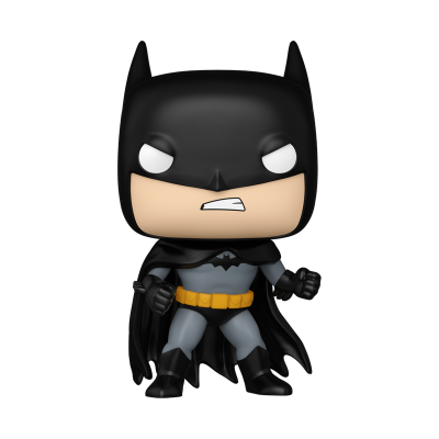 Figura colecionável do Batman com máscara preta e capa preta