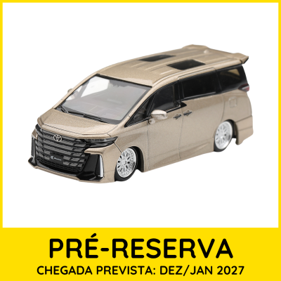 Miniatura de carro Toyota bege metálico em fundo branco