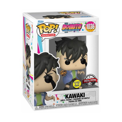 Figura Funko Pop Kawaki Boruto embalagem com janela