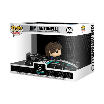 Figura Funko Pop! Rides Kimi Antonelli com carro de fórmula 1 em caixa