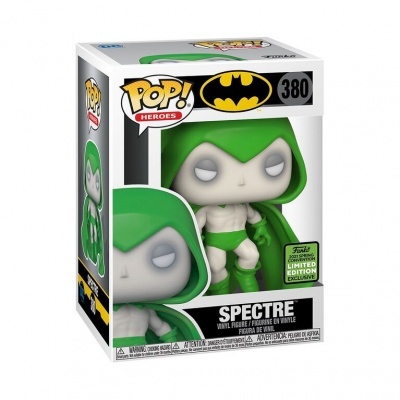 Figura Funko Pop! do Spectre com capuz verde na caixa