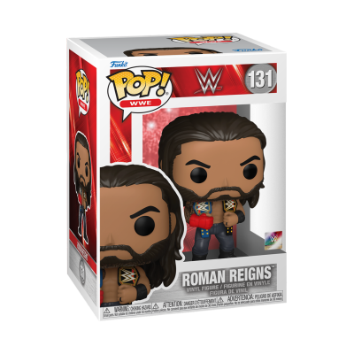 Figura Funko Pop! WWE Roman Reigns em caixa