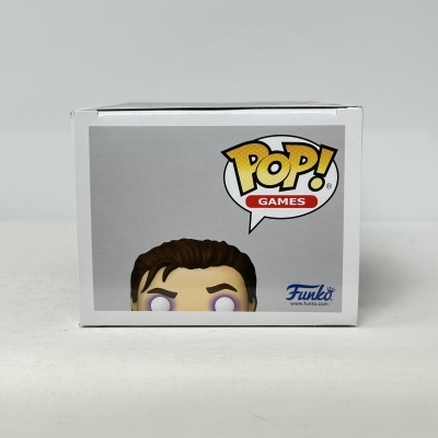 Embalagem Funko Pop com figura de boneco e logotipo POP! GAMES