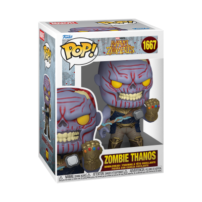 Figura Funko Pop! Marvel Zombies Zombie Thanos em caixa