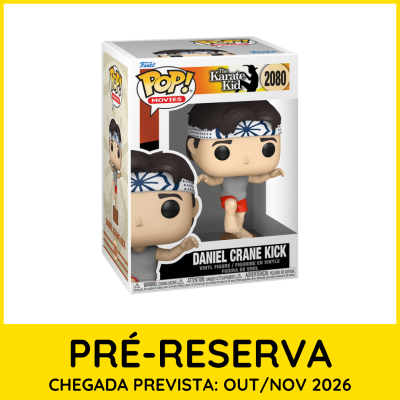 Funko Pop The Karate Kid Daniel Crane Kick em caixa de coleção