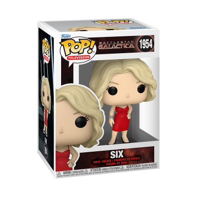 Figura Funko Pop! Six de Battlestar Galactica em caixa