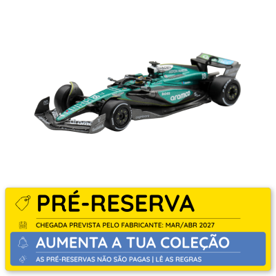 Miniatura de carro de Fórmula 1 Aston Martin verde e preto