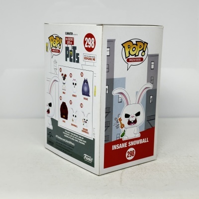 Caixa de vinil Funko Pop! Insane Snowball do filme The Secret Life of Pets