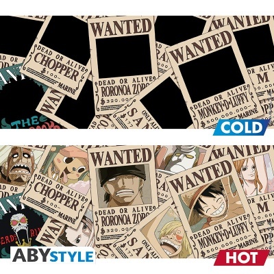 posters wanted do anime One Piece com personagens e valores de recompensa