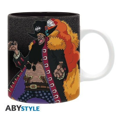 Caneca decorada com ilustração de pirata colorido