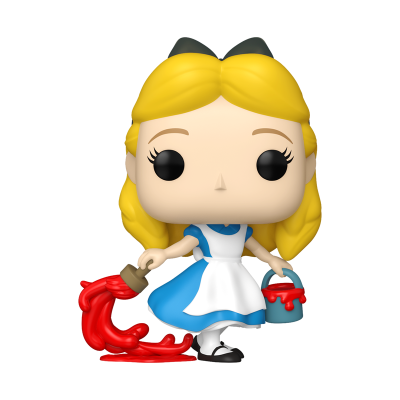 Figura Funko Pop de Alice com pincel e balde de tinta