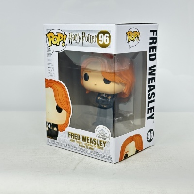 Figura de vinil Pop! Fred Weasley com cabelo laranja na caixa