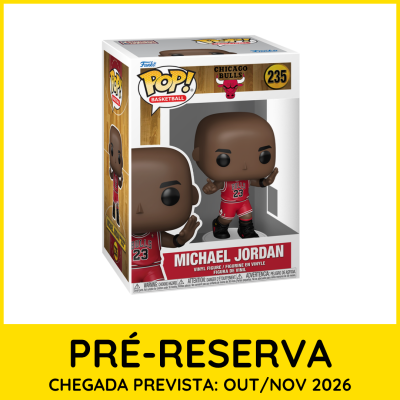 Figura Funko Pop! Michael Jordan vermelho Chicago Bulls vinil na caixa
