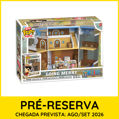 Brinquedo Funko Bitty Pop! Bitty Box Going Merry One Piece em caixa