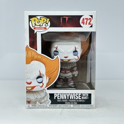 Figura POP! de vinil Pennywise com barco da série IT na embalagem