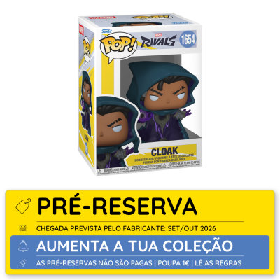 Funko Pop Cloak Marvel Rivals na caixa