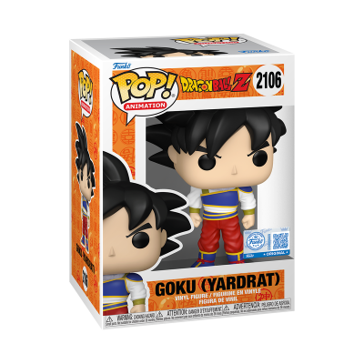 Funko Pop Goku (Yardrat) Dragon Ball Z caixa laranja número 2106