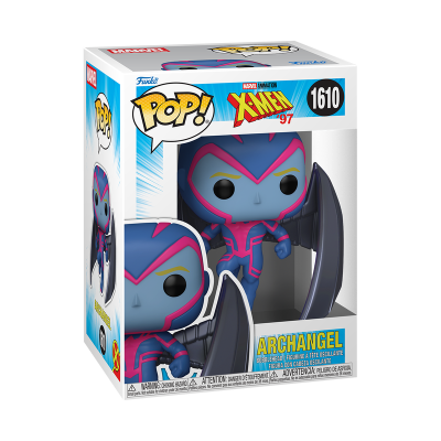 Funko Pop! Archangel da série Marvel X-Men 97 na embalagem