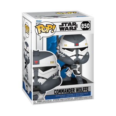 Figura Funko Pop! Star Wars Commander Wolffe na caixa