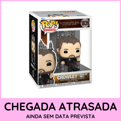 Figura vinil Funko Pop! Crowley King of Hell da série Supernatural na caixa