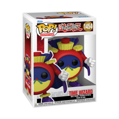 Figura Funko Pop! Time Wizard de Yu-Gi-Oh! na embalagem